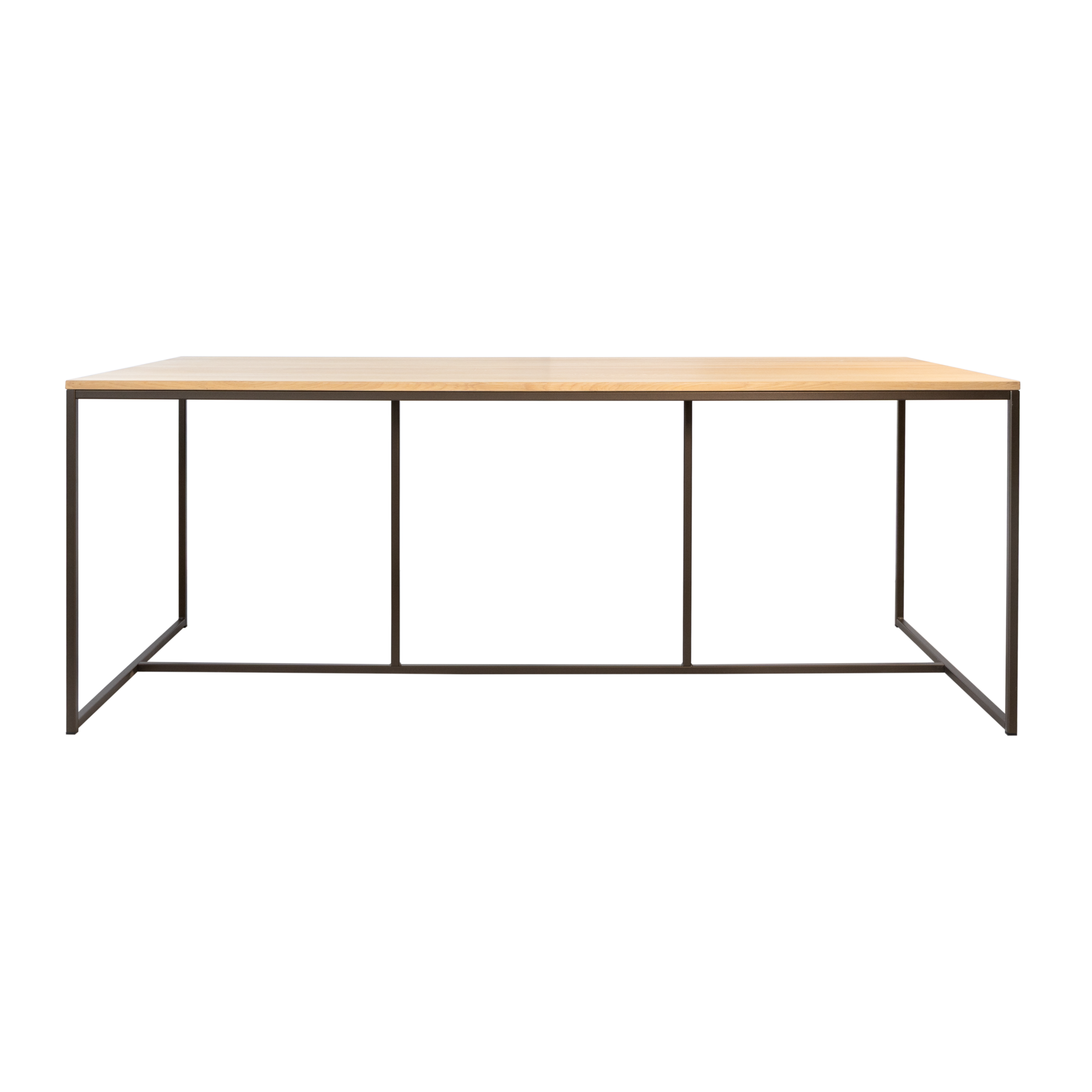Eettafel Soho Anodic bruin/eiken 240x90  cm