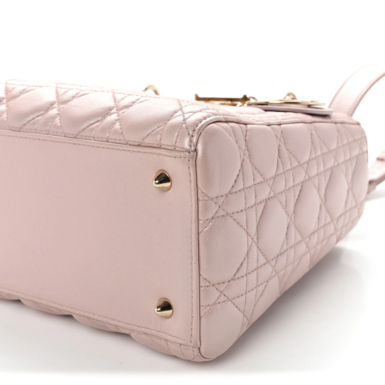 Pearly Lambskin Cannage Medium Lady Dior Lotus - Top Club