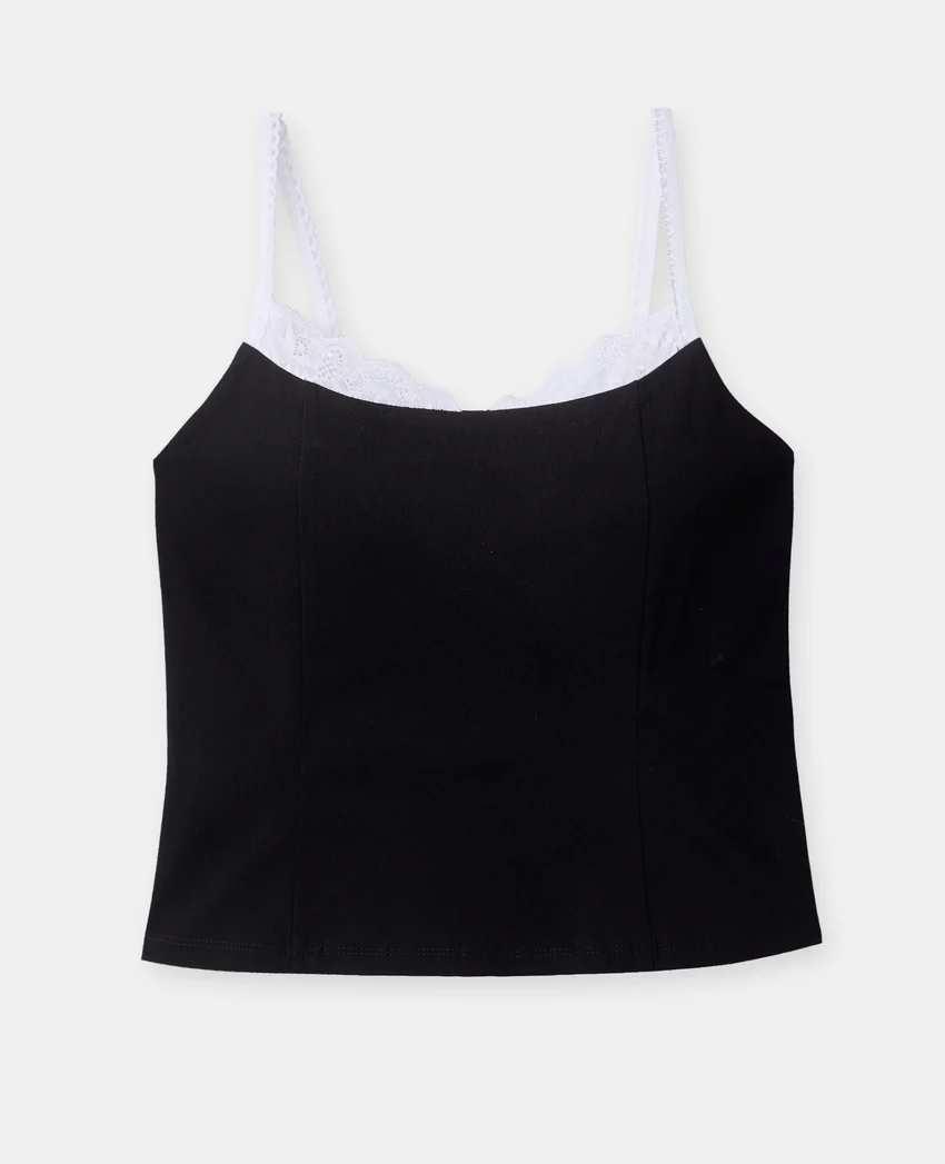 Pimkie Débardeur en tissu stretch avec dentelle