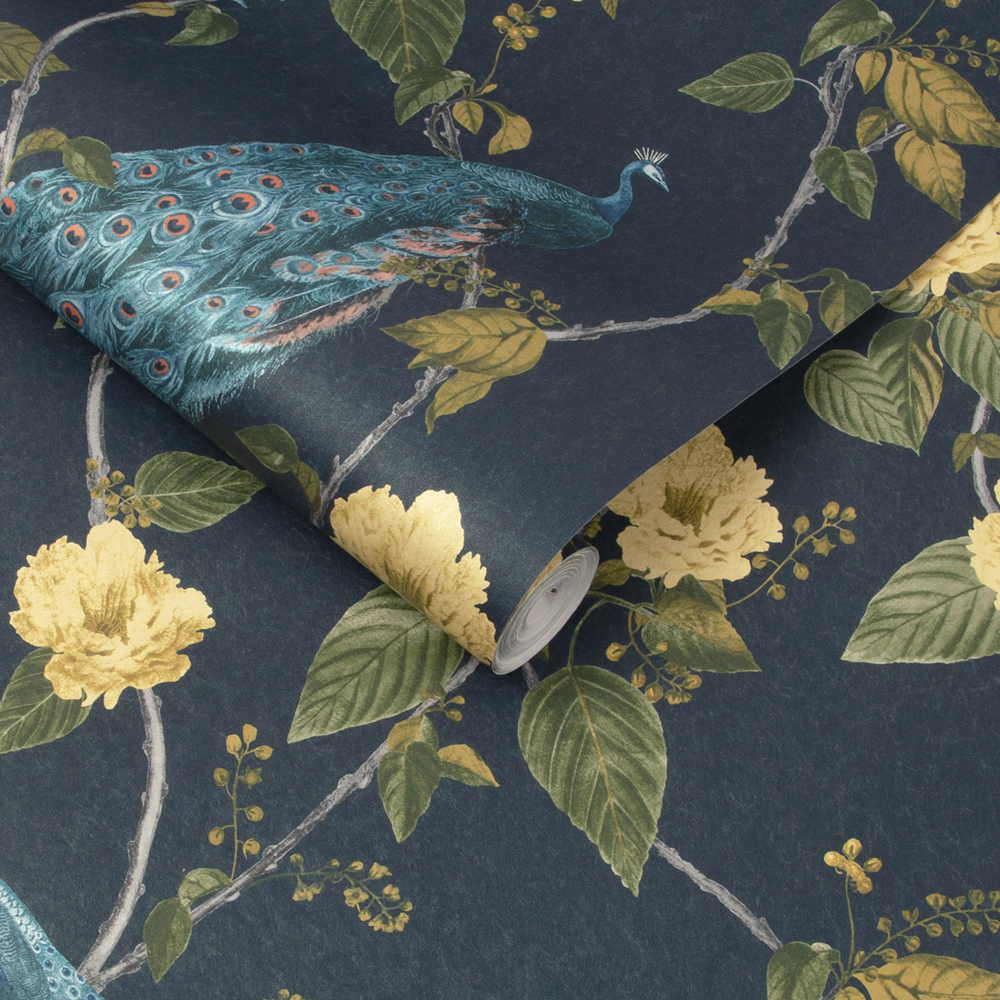 Graham & Brown  vliesbehang  Resplendence Navy Graham & Brown  vliesbehang  Resplendence Navy