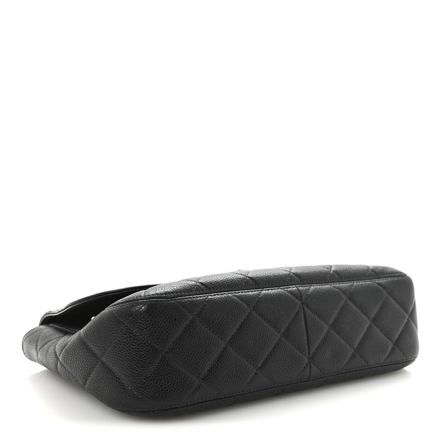 Caviar Quilted Jumbo Single Flap Black - Top Club