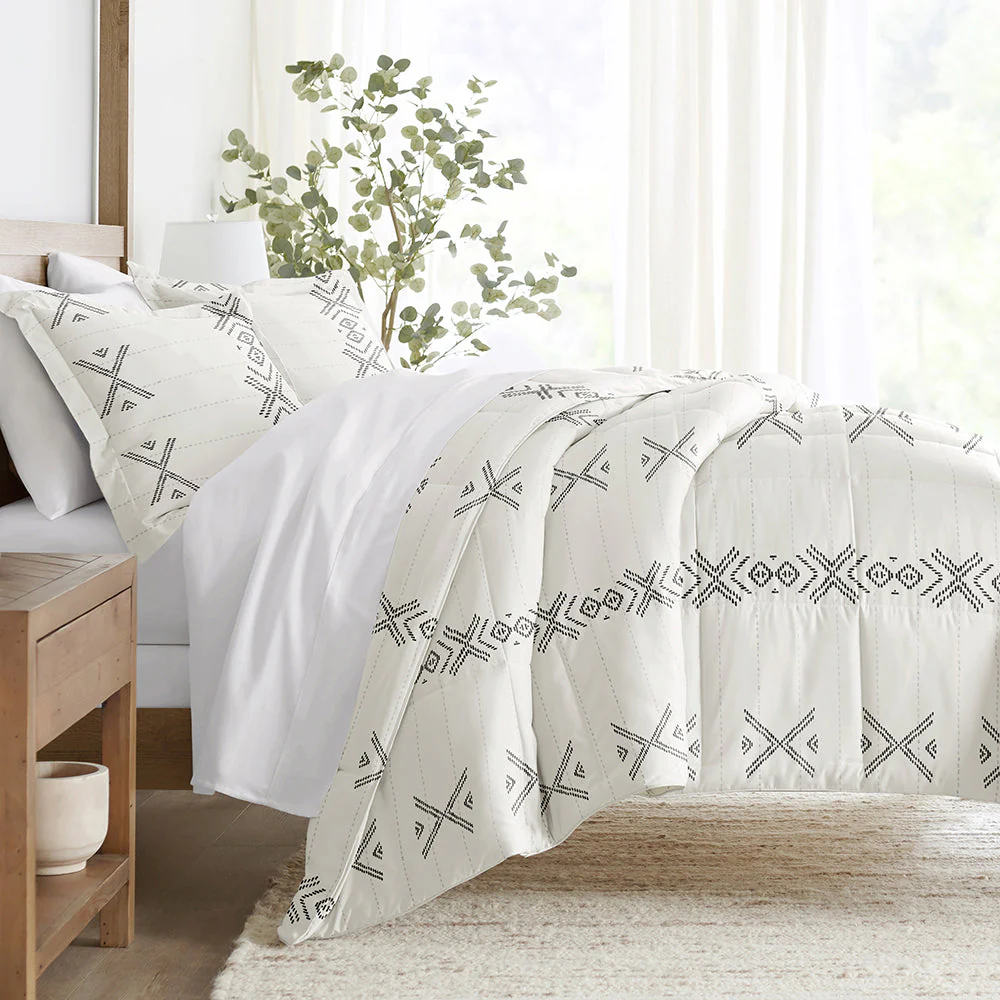 Urban Stitch Patterned Down-Alternative Comforter Set (Sale)