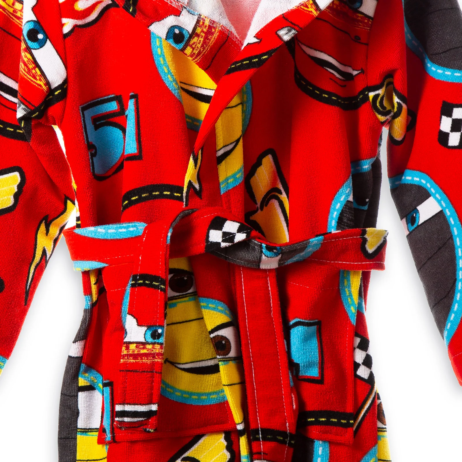 Accappatoio Con Cappuccio In Cotone Cars Speed 8/10 Anni Unica Disney