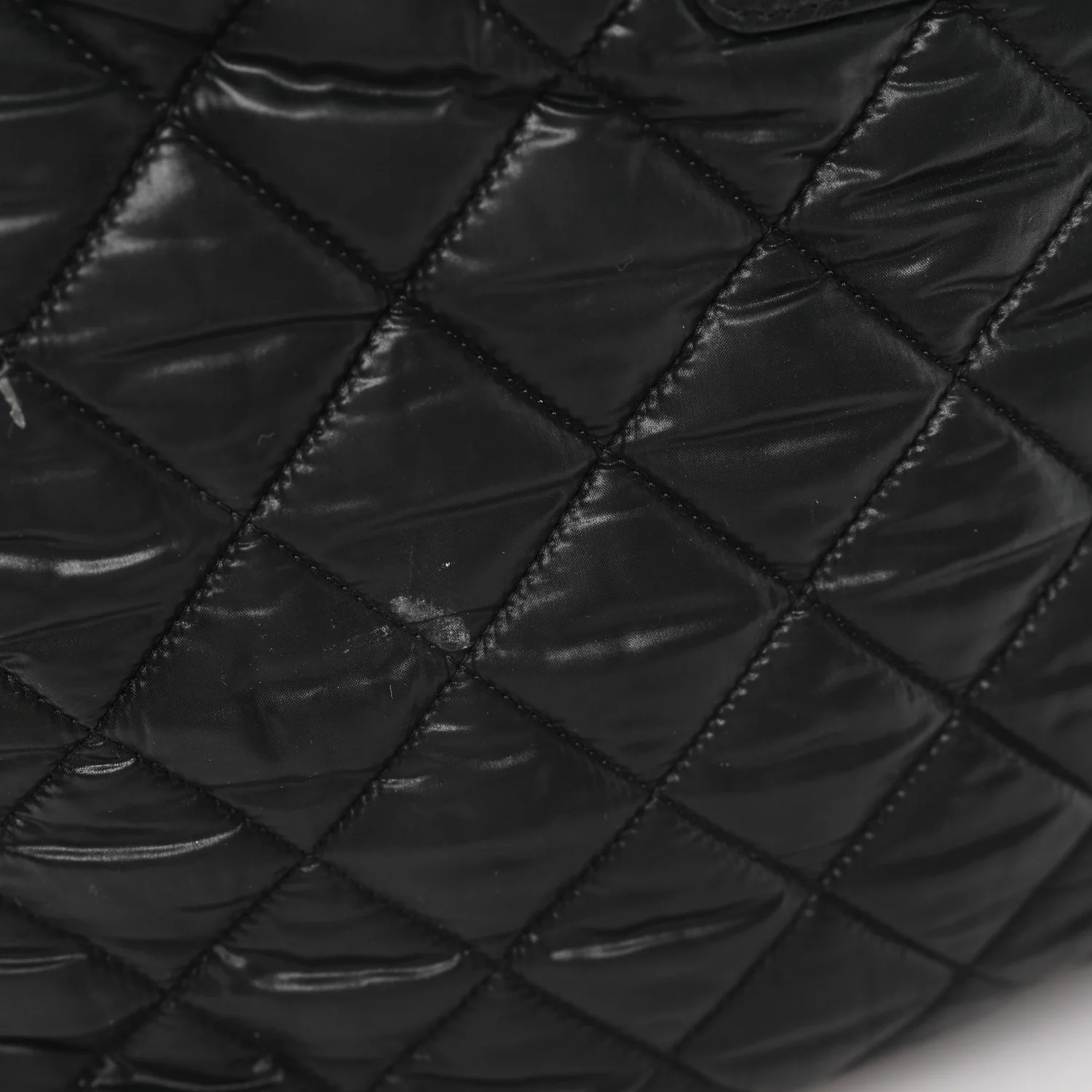 Nylon Quilted Coco Cocoon Backpack Black - Top Club