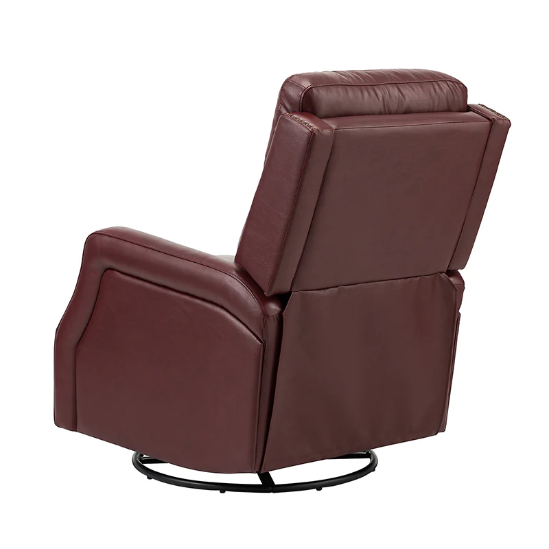 Benito 28.74" Wide Genuine Leather Swivel Rocker Recliner