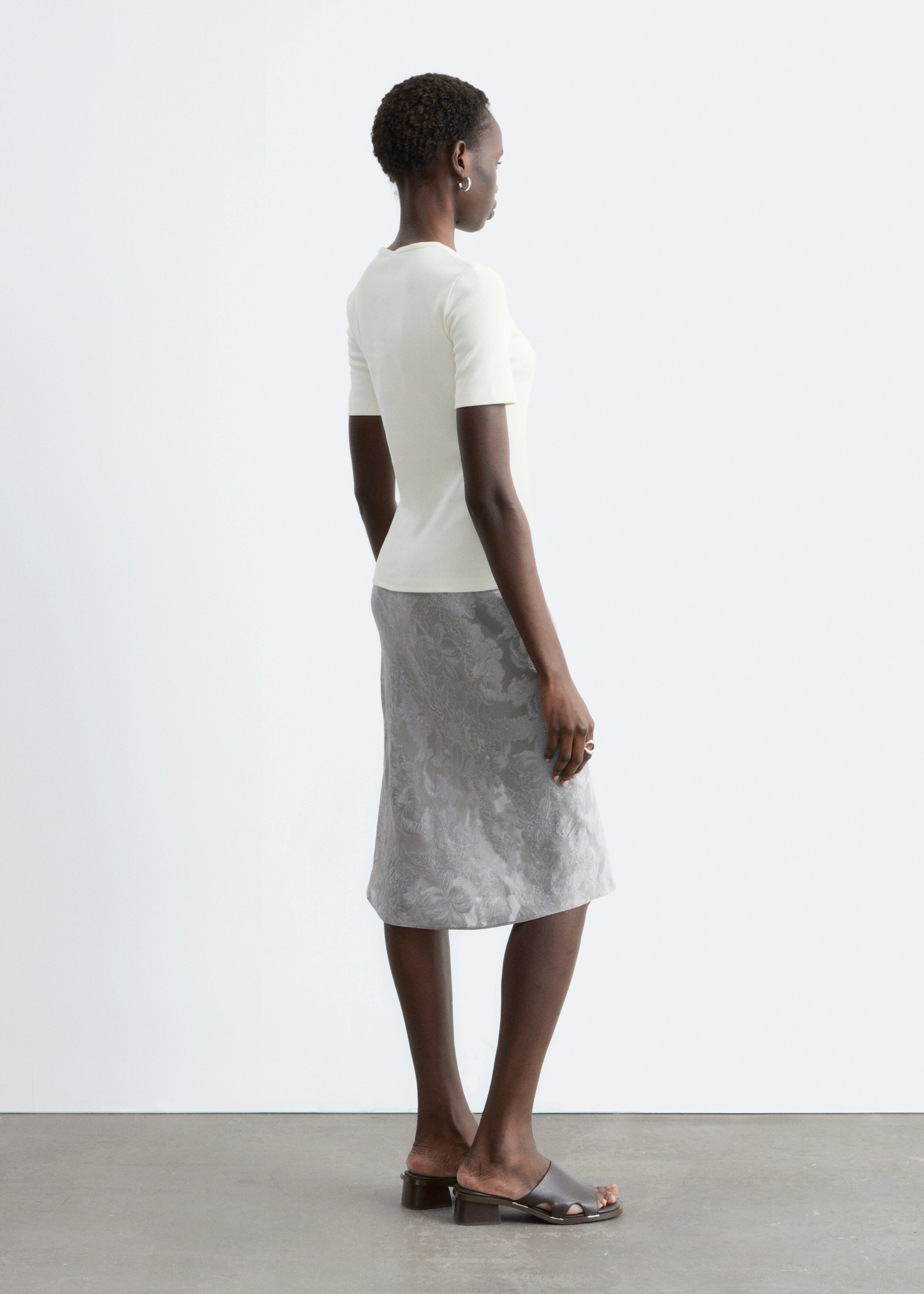 & Other Stories RIBBED T-SHIRT