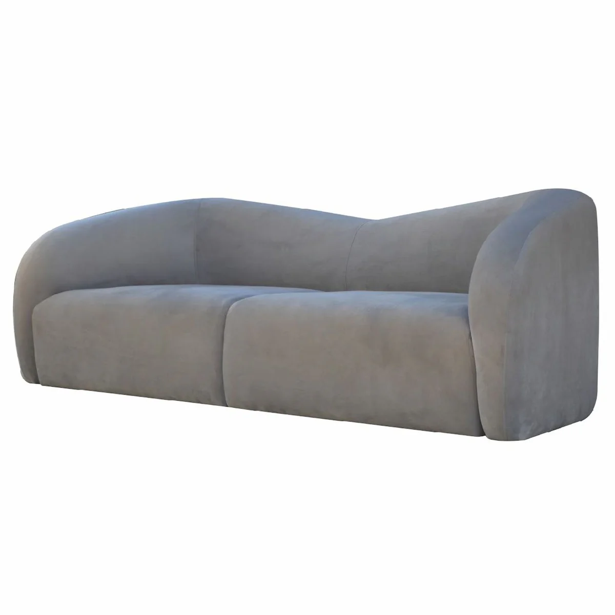 Luxury 3 seater living room sofa gray 238 cm - living room interior