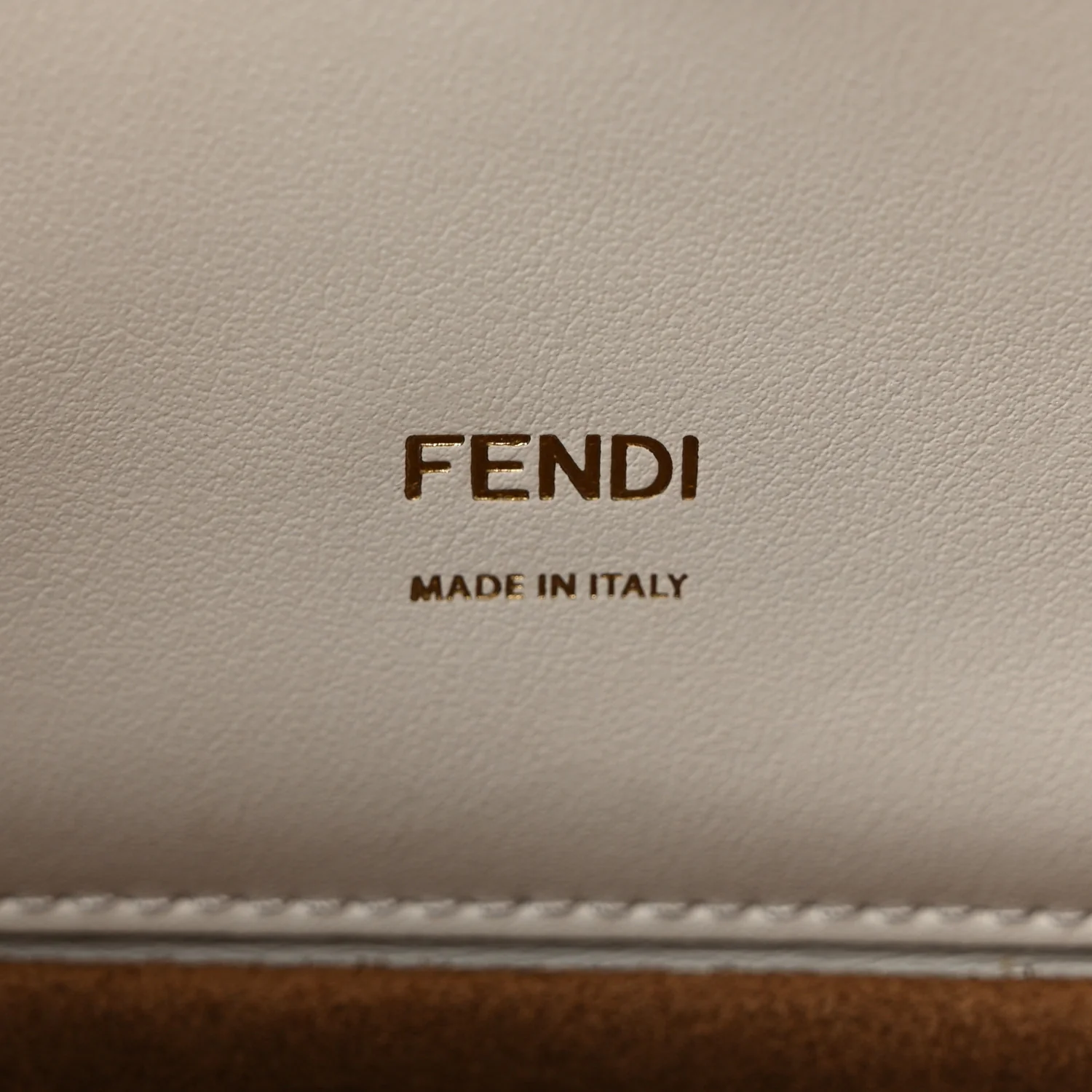 Agnello Old Shine F is Fendi Kan U Shoulder Bag White - Top Club