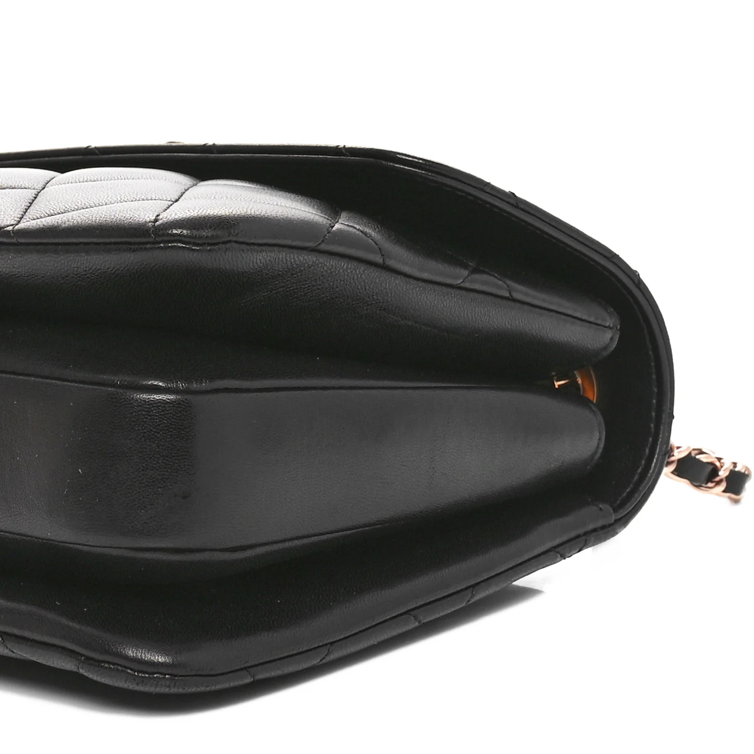 Lambskin Quilted Small Trendy CC Dual Handle Flap Bag Black - Top Club