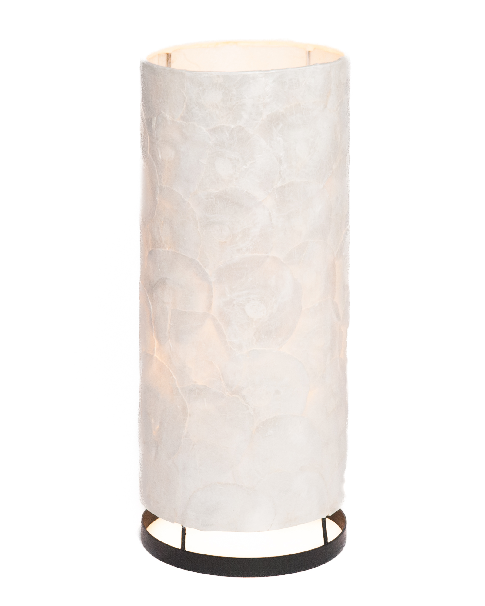 Capiz schelpen staande lamp cilinder - L
