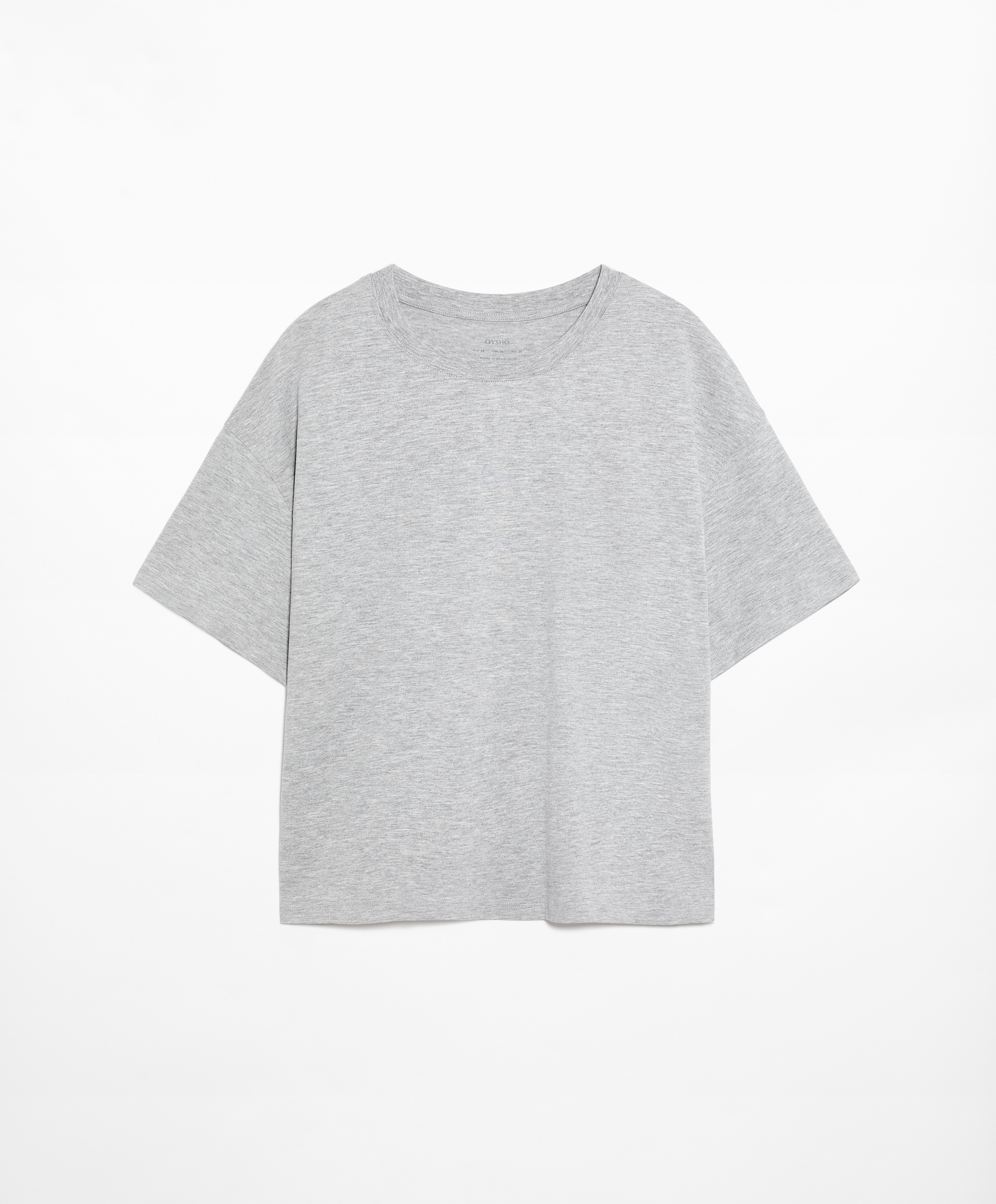 OYSHO Short sleeve cotton blend T-shirt