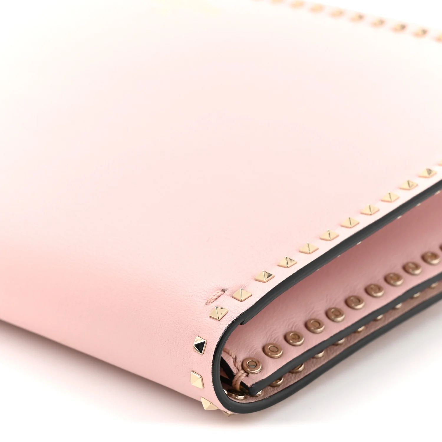 Nappa Micro Rockstud Wristlet Clutch Water Rose - Top Club