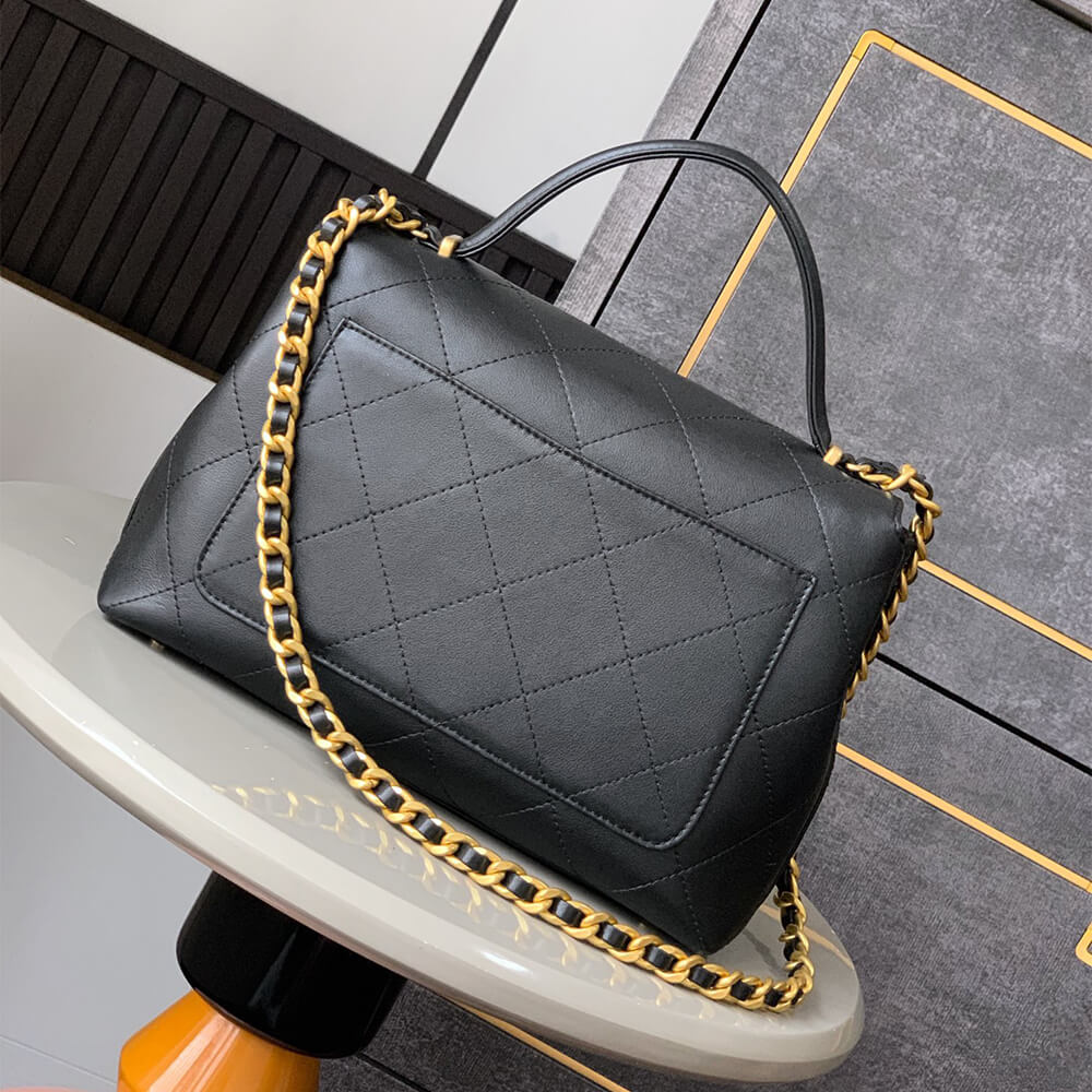 Chanel Large Flap Bag With Top Handle(HIGH-END GRADE) - Top Club
