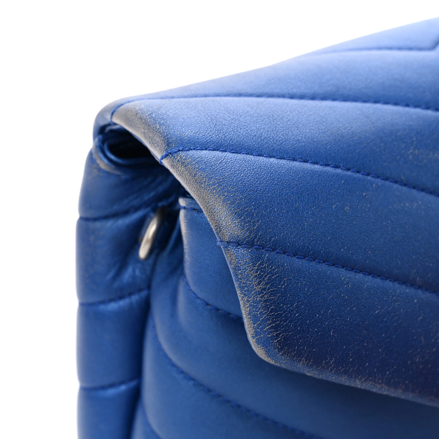Metallic Calfskin Y Quilted Monogram Toy Loulou Crossbody Bag Blue Royal - Top Club