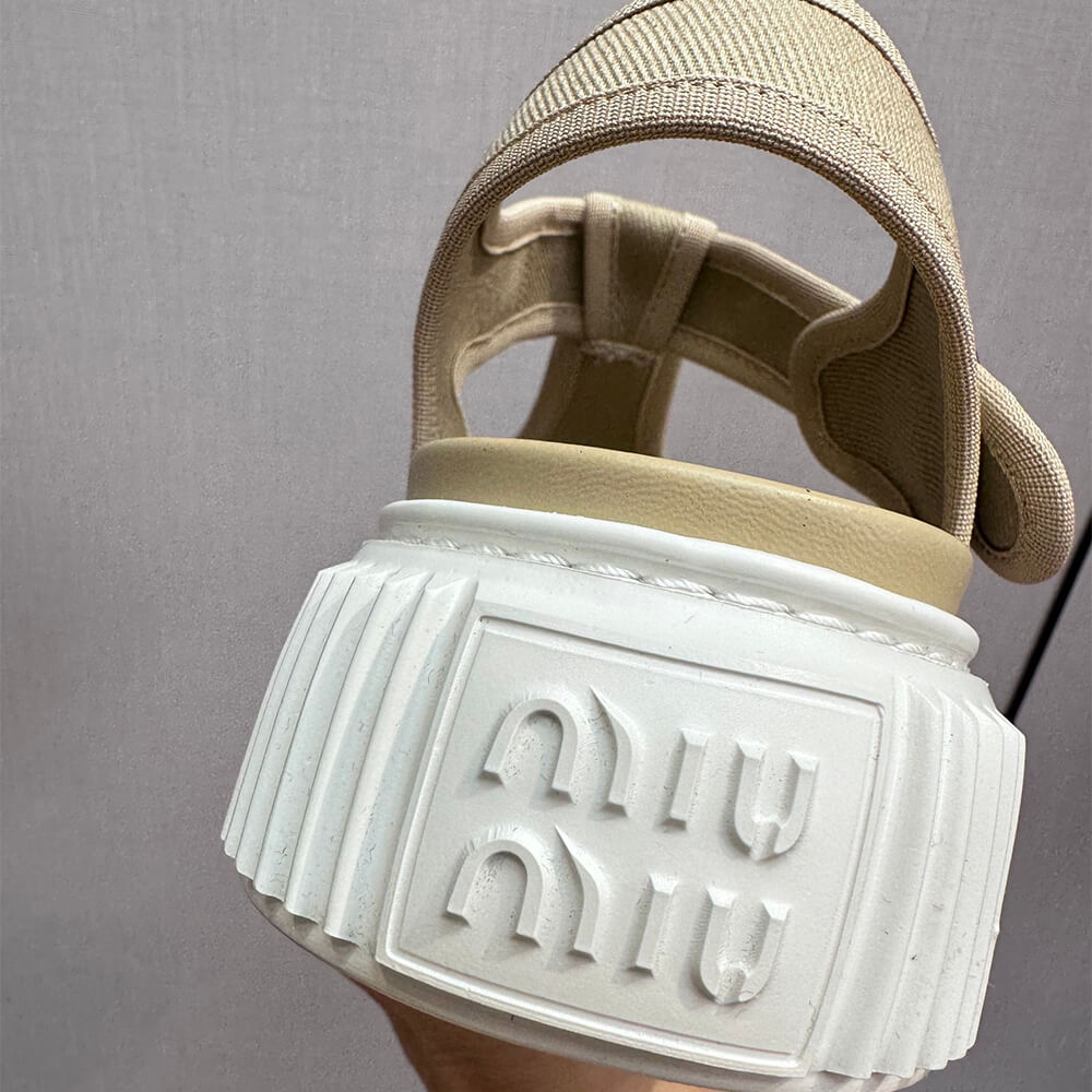 MiuMiu Denim flatform sandals - Top Club