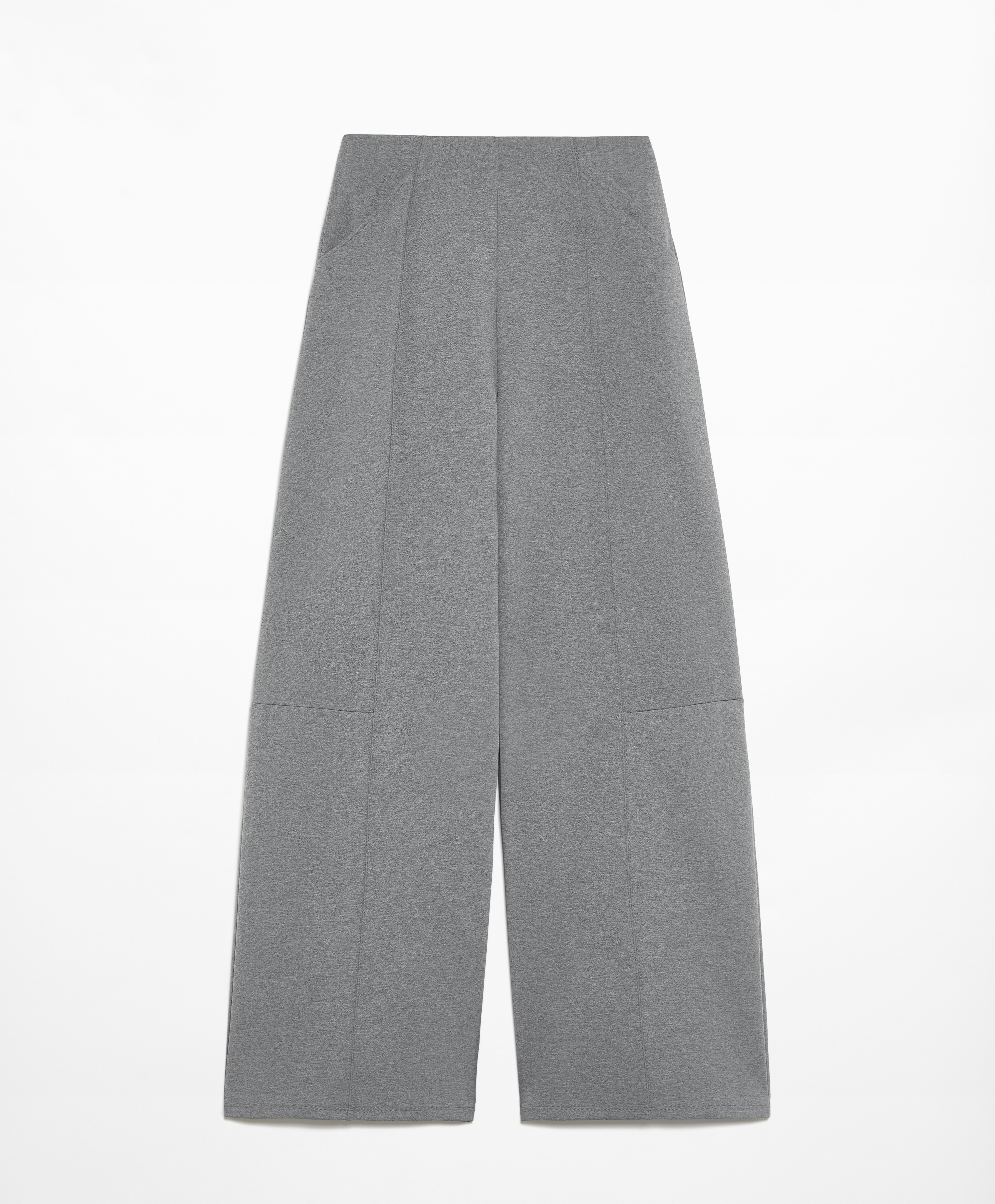 OYSHO Neoprene-effect wide-leg trousers