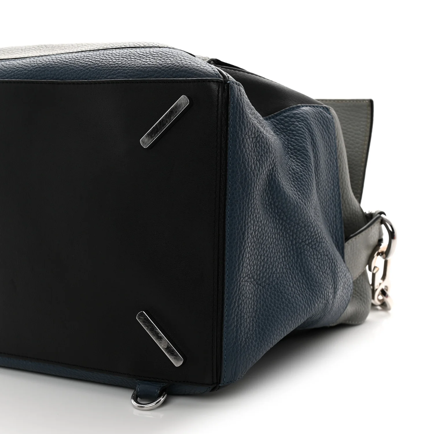 Calfskin Puzzle Bag XL Grey Blue - Top Club