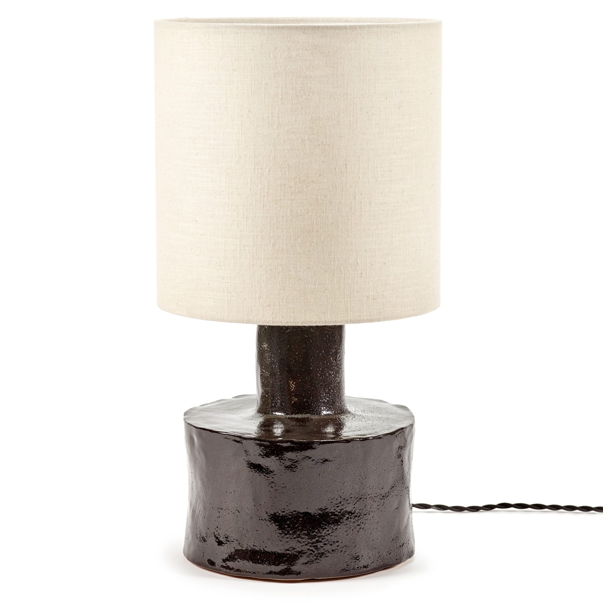 Tafellamp Catherine black/beige