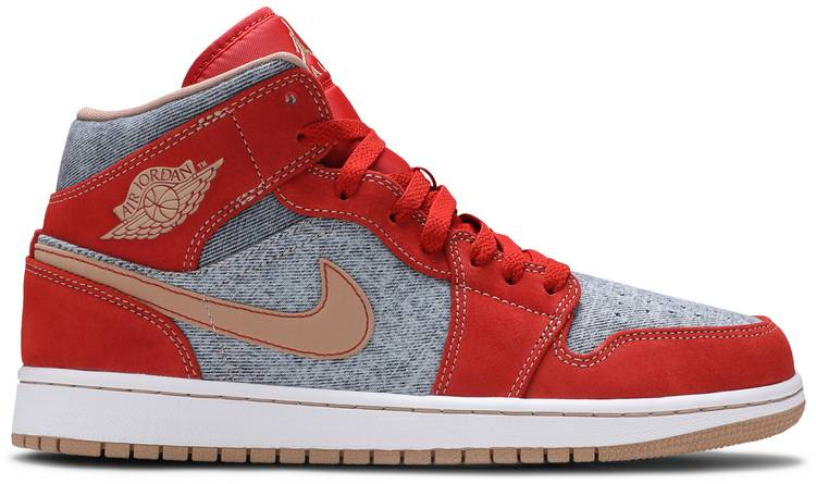 Air Jordan 1 Mid  Denim Red  DM4352-600 - Sneaker Replica Workshop
