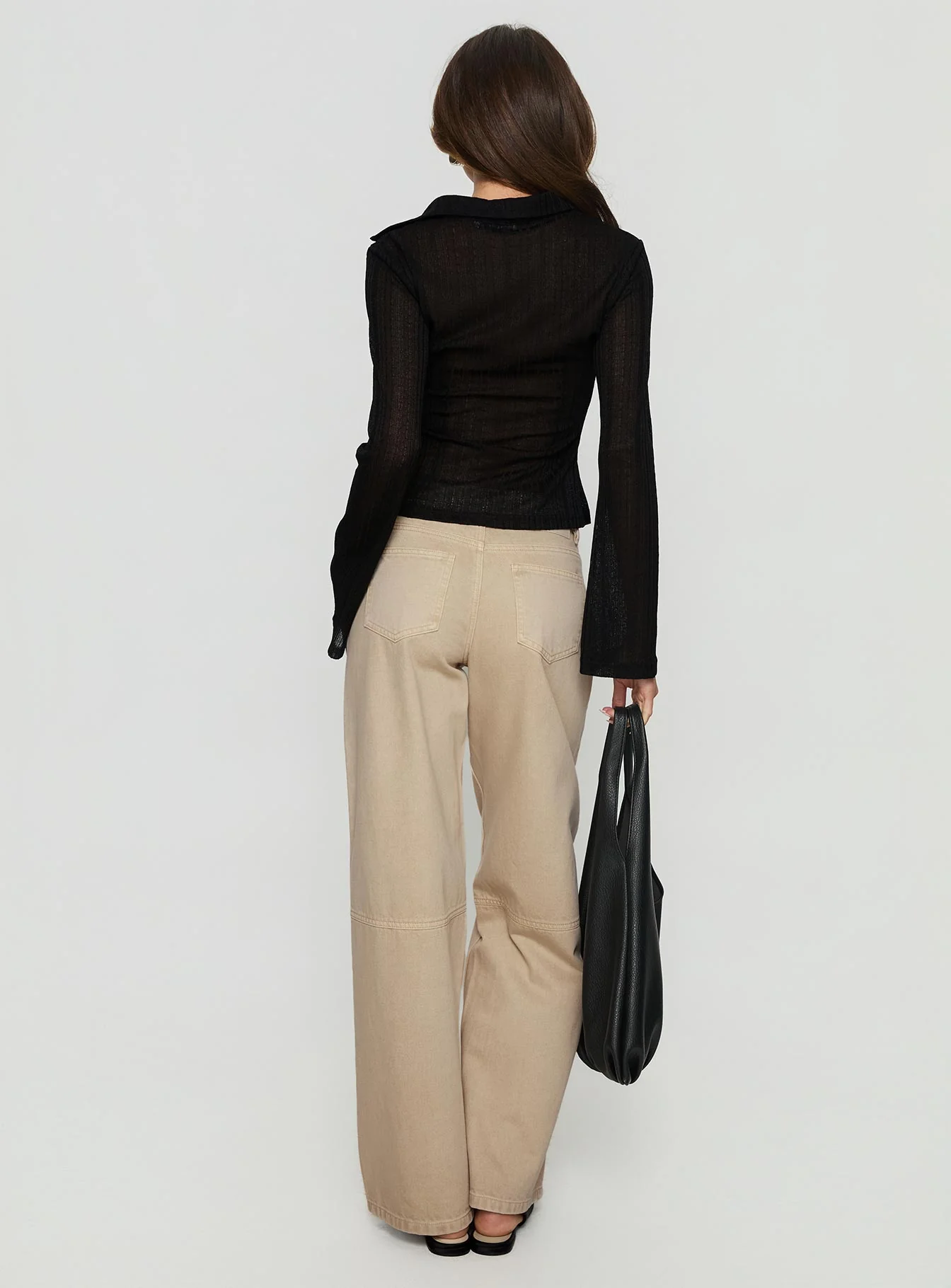 Lando Low Rise Straight Leg Jeans Tan