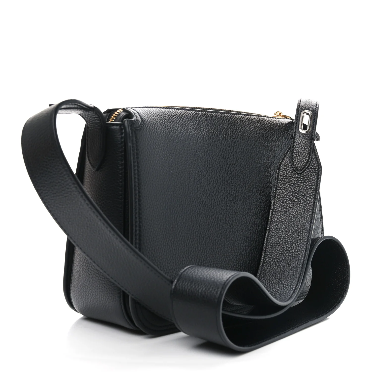 Small Classic Grain Billie Crossbody Bag Black - Top Club