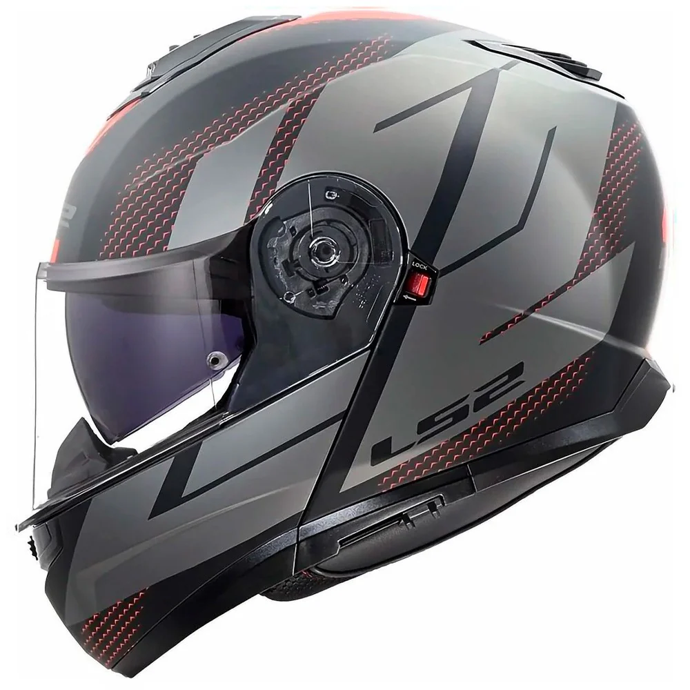CASCO MODULAR LS2 FF908 STROBE II CODE NEGRO / GRIS