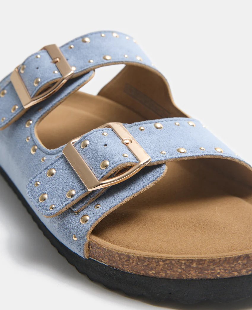 Pimkie Mules 2 brides en suédine avec clous