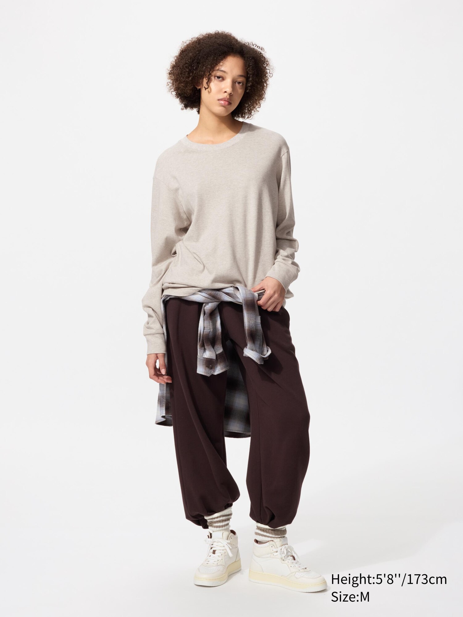Soft Brushed Crew Neck Long Sleeve T-Shirt