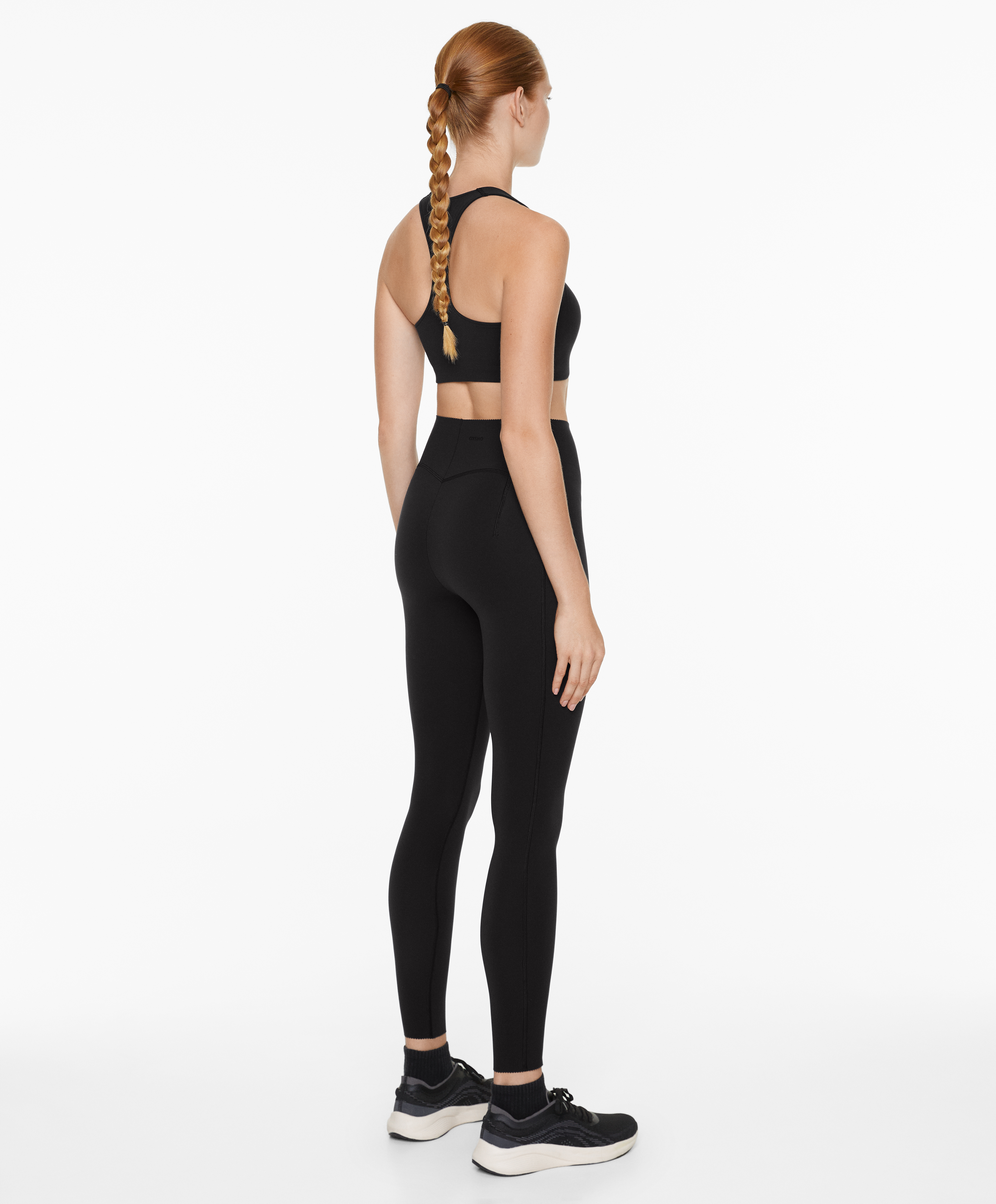 OYSHO Medium support compressive sports bra with trim