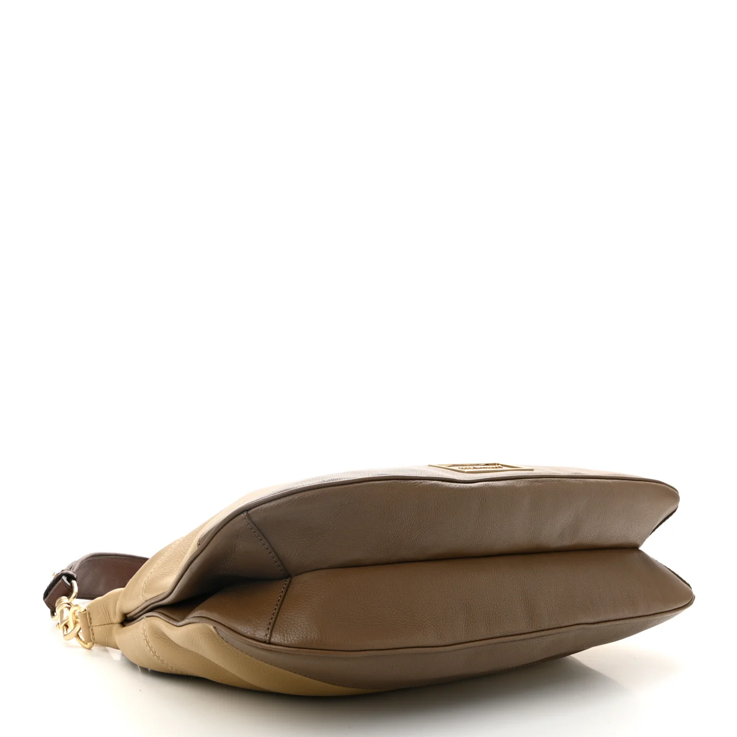 Calfskin Double Handles Hobo Brown - Top Club