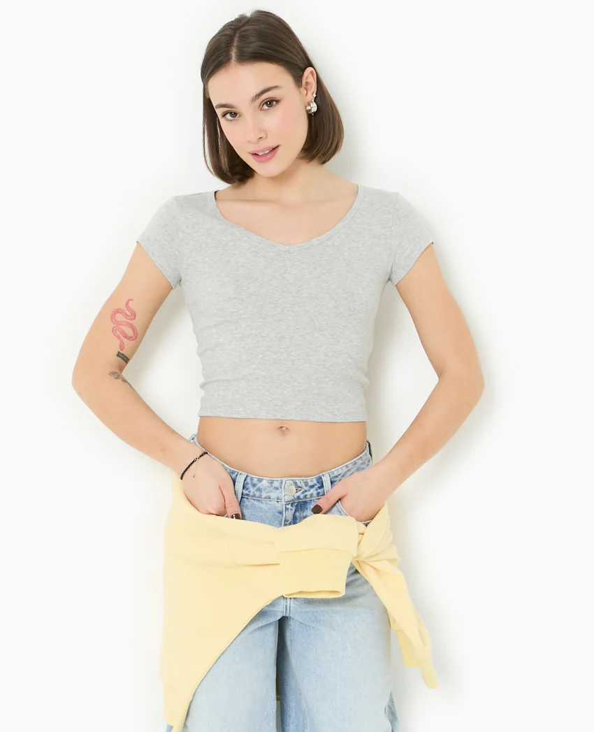 Pimkie T-shirt court col V
