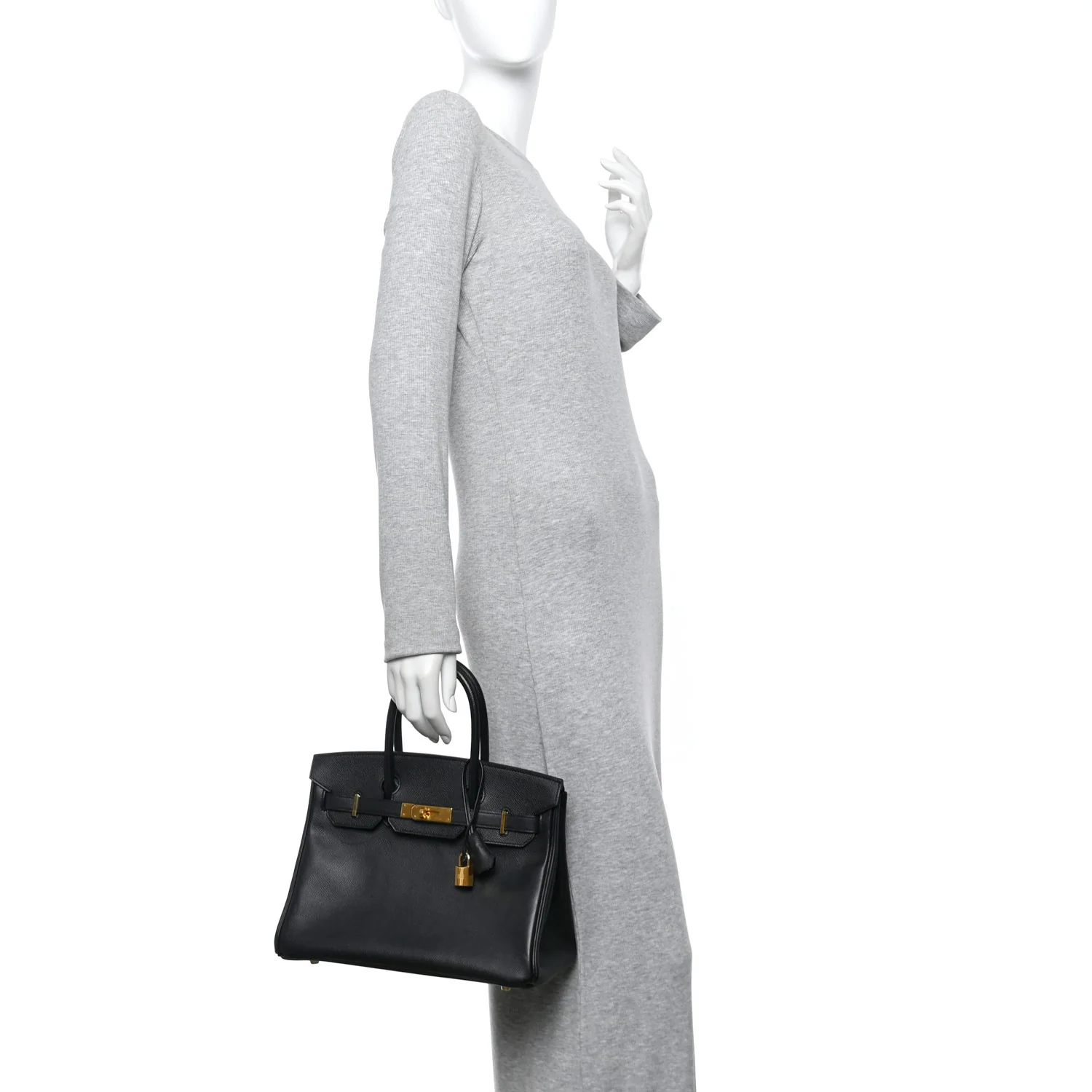 Epsom Birkin 30 Black