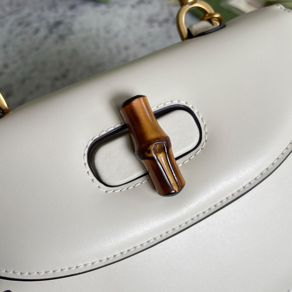 GUCCI BAMBOO 1947 JUMBO GG SMALL TOP HANDLE BAG - Top Club