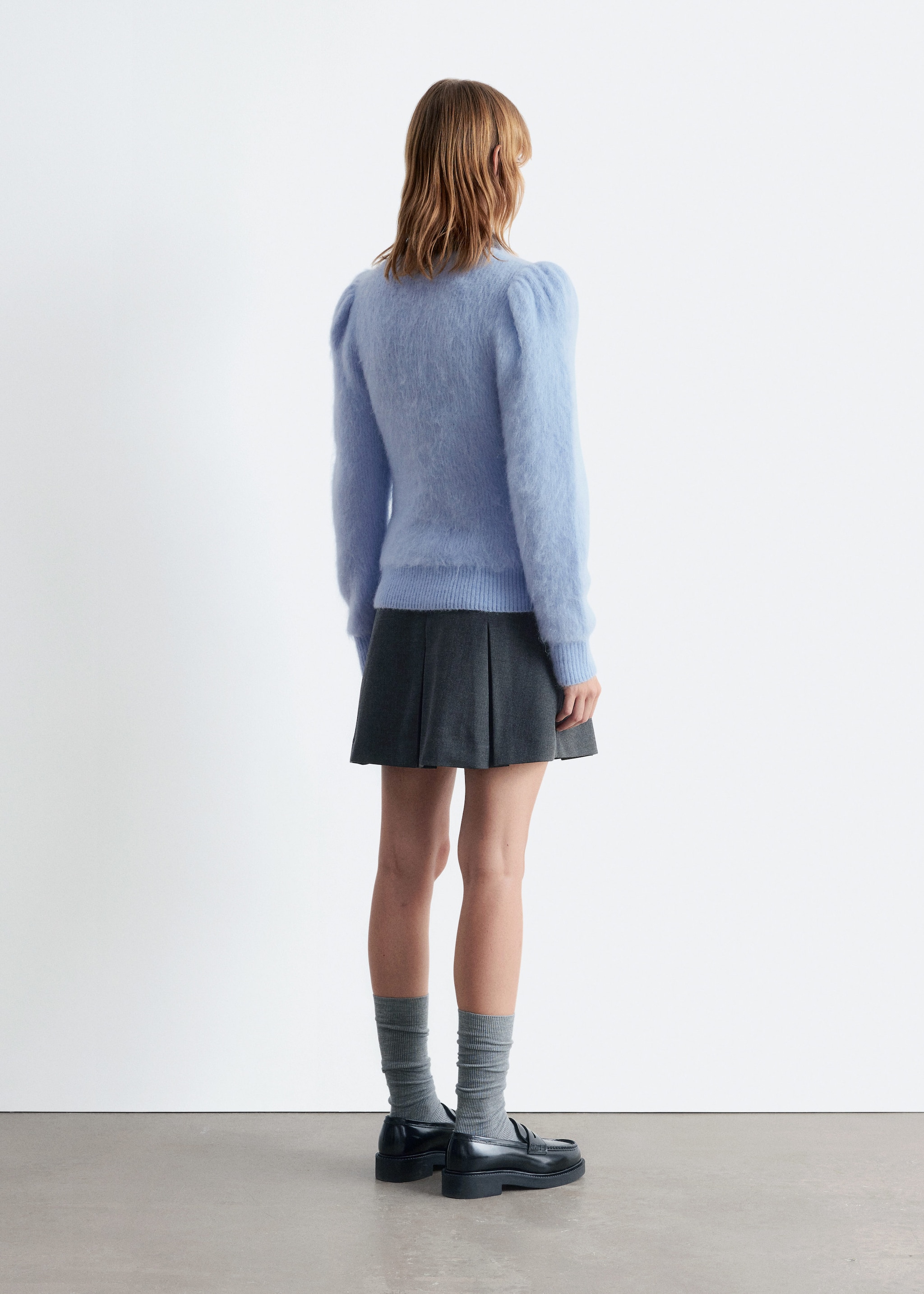& Other Stories MOHAIR-BLEND PUFF-SLEEVE JUMPER