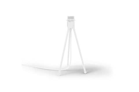 Tafellamp Silvia mini tripod wit Zilver