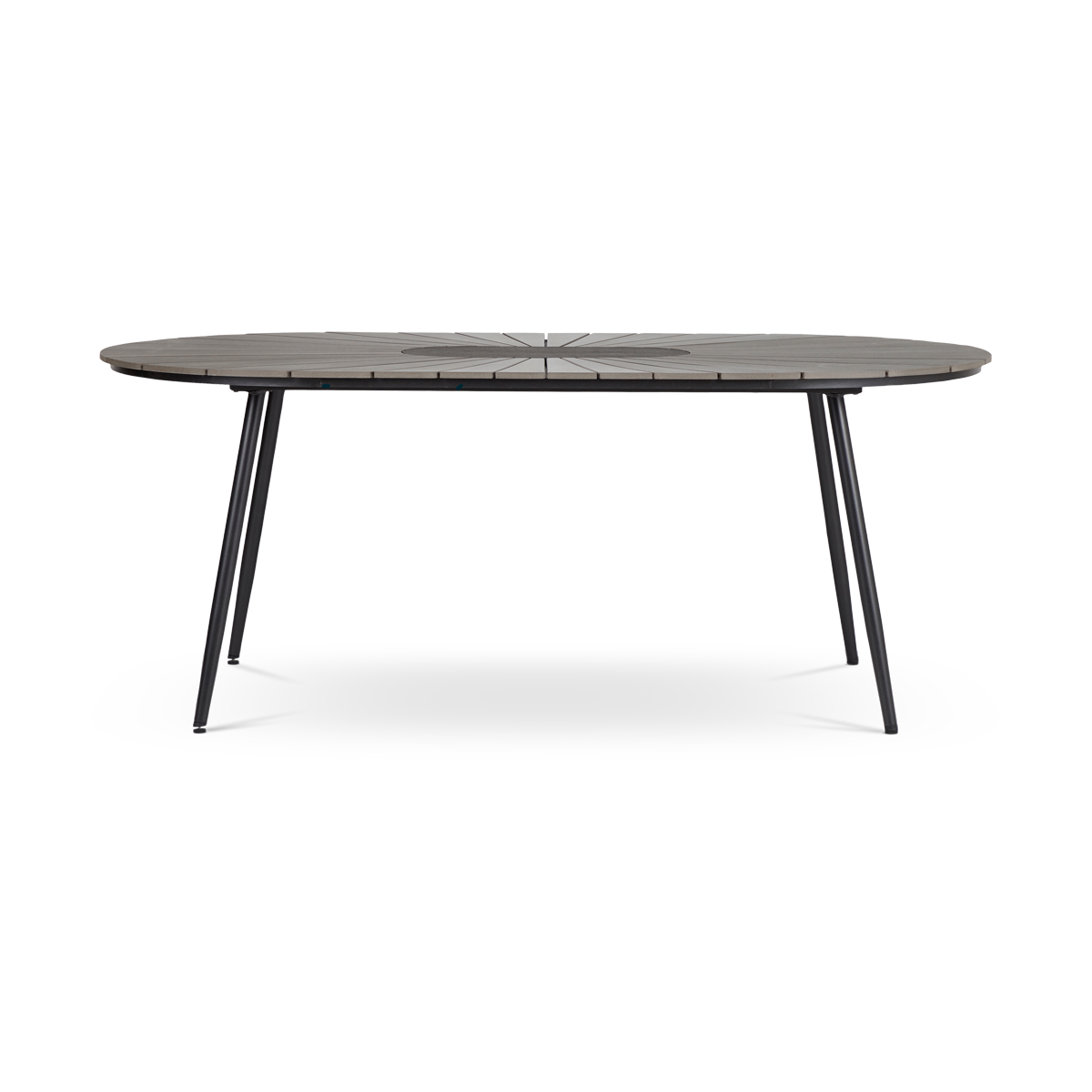 Tuintafel Liam polywood Liam ovalen tuintafel polywood - 195 x 103 cm