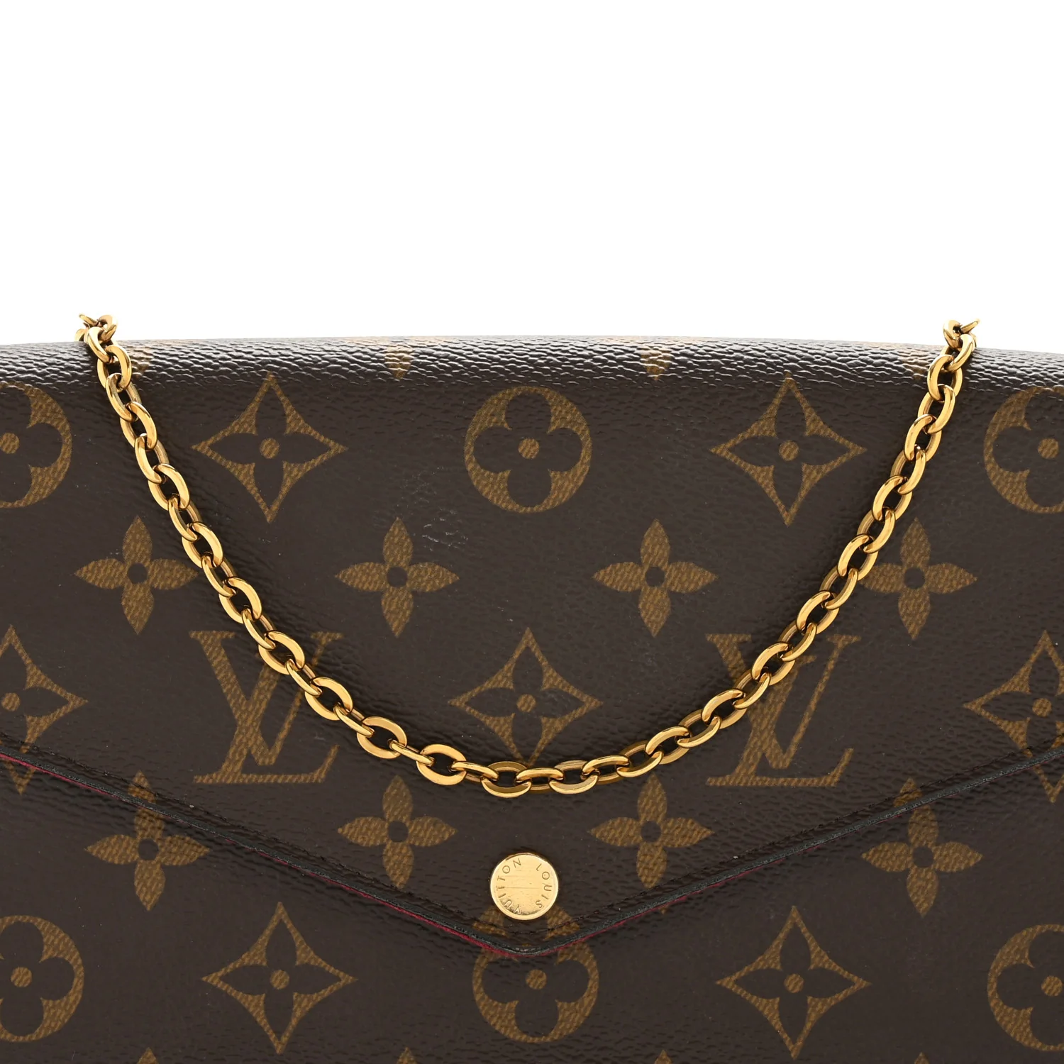 Monogram Pochette Felicie Chain Wallet Fuchsia - Top Club