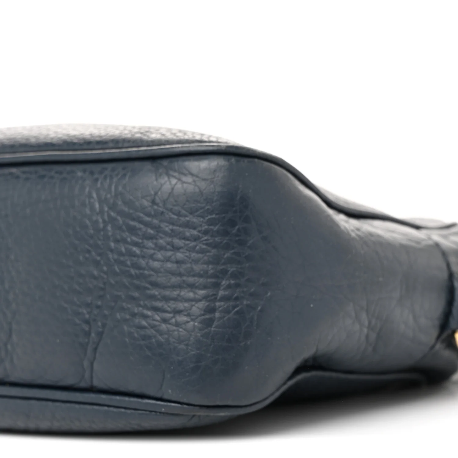 Pebbled Calfskin Small Soho Disco Bag Blue - Top Club