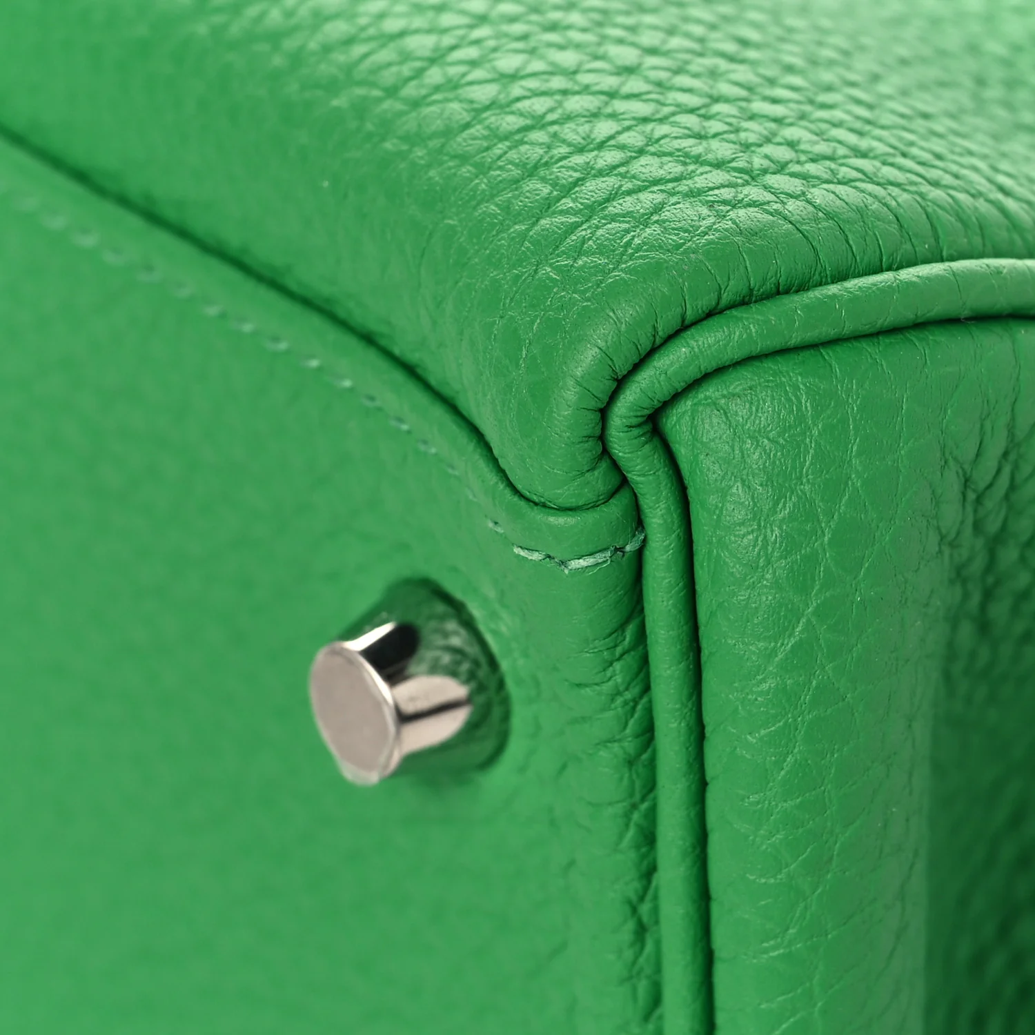 Togo Shiny Niloticus Crocodile Kelly Retourne Touch 28 Bambou - Top Club