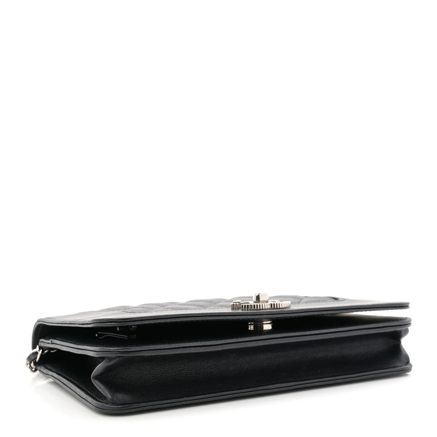 Caviar Quilted Vintage Mademoiselle Wallet On Chain WOC Black - Top Club