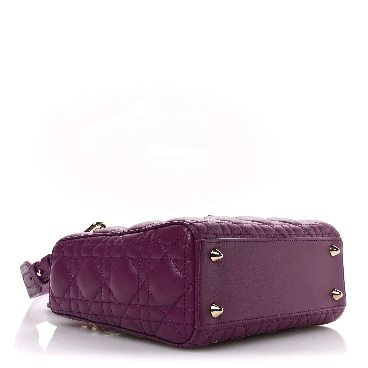 Lambskin Cannage Small My ABCDior Lady Dior Purple - Top Club