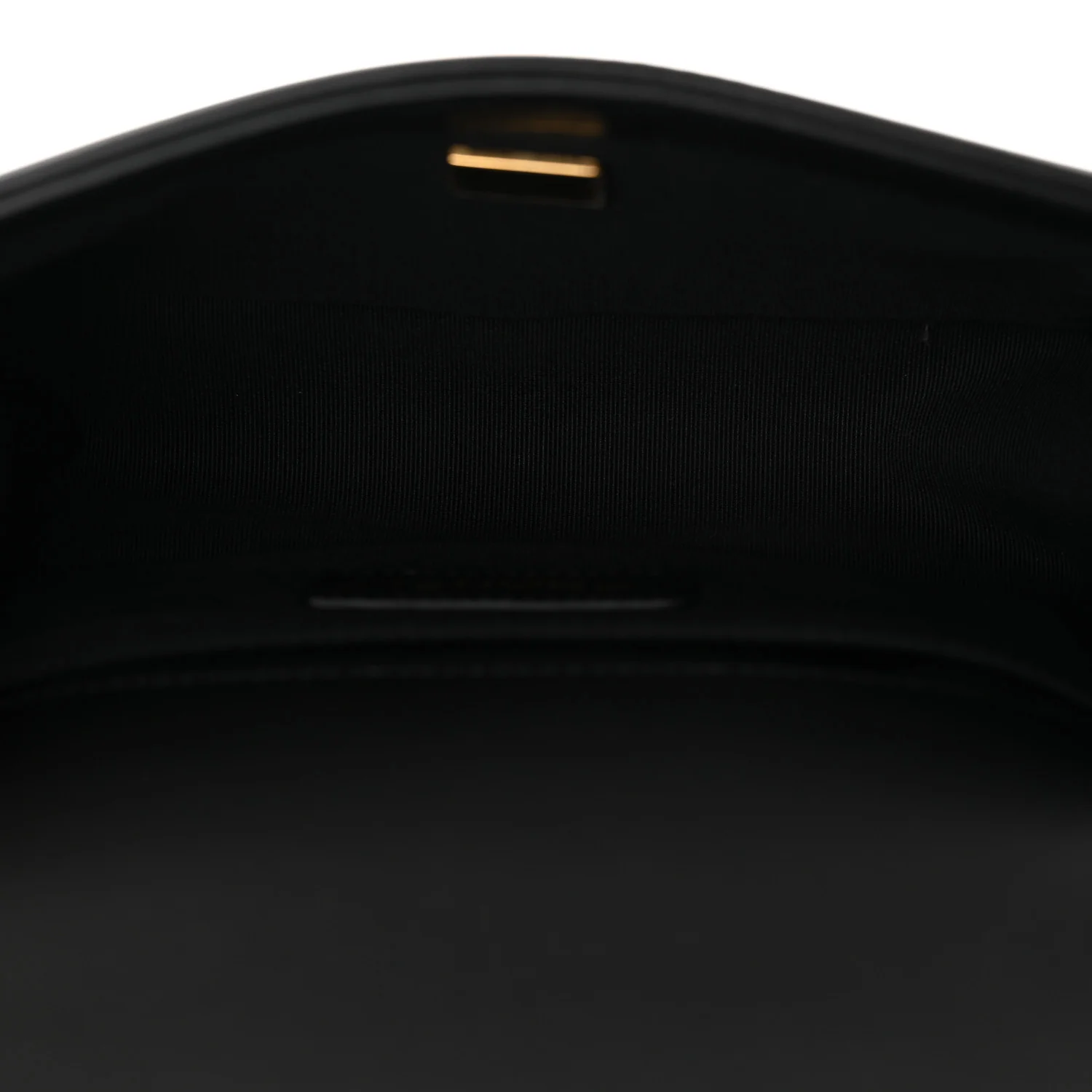 Calfskin Quilted Small Boy Flap Black - Top Club