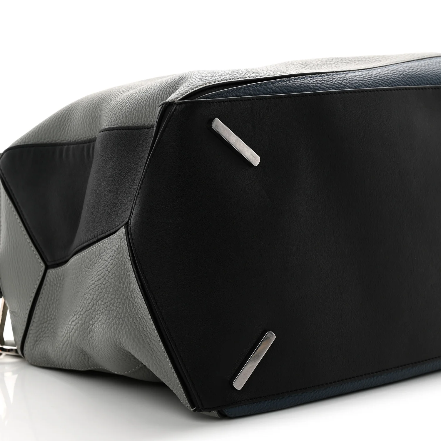 Calfskin Puzzle Bag XL Grey Blue - Top Club