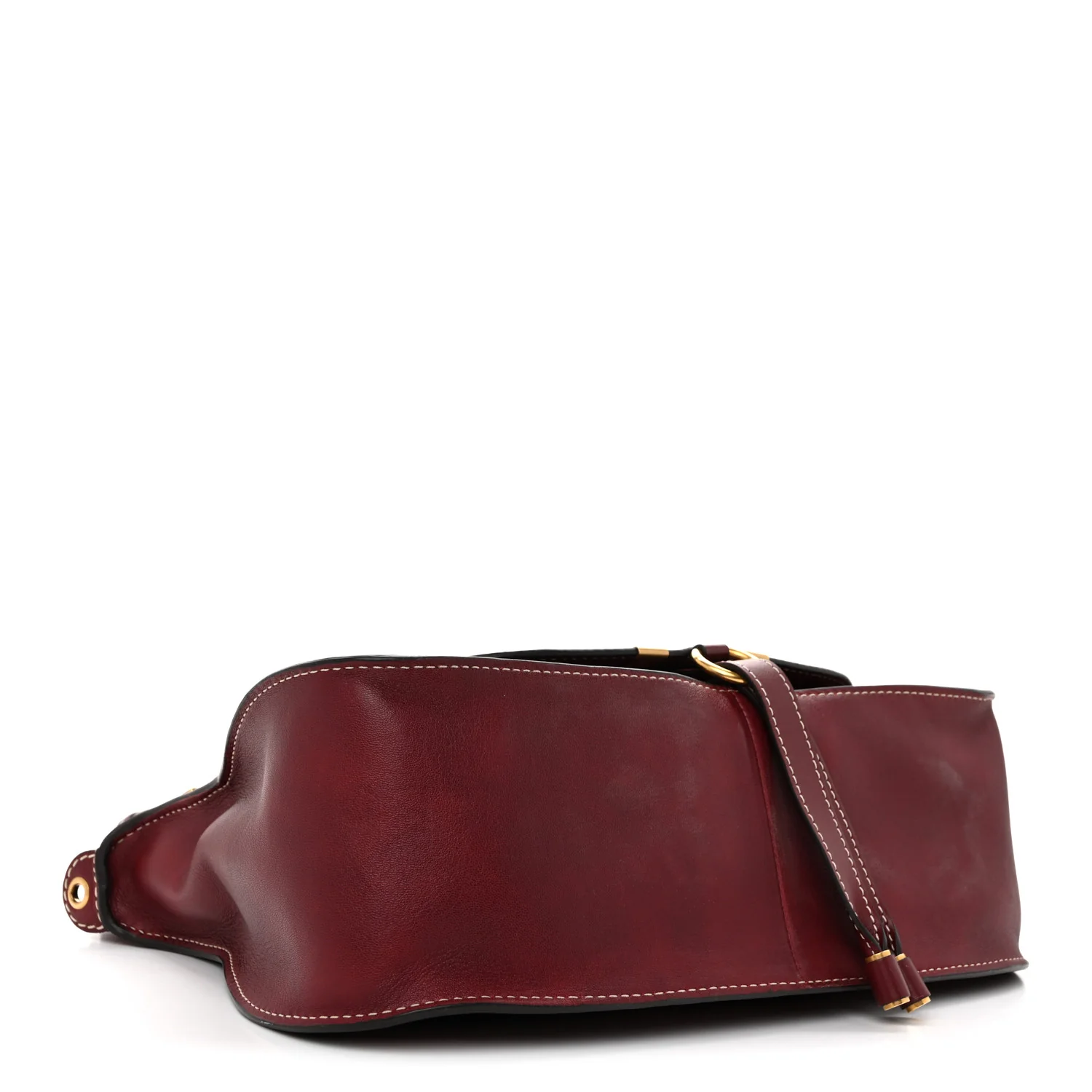 Calfskin Medium Marcie Satchel Stormy Red - Top Club