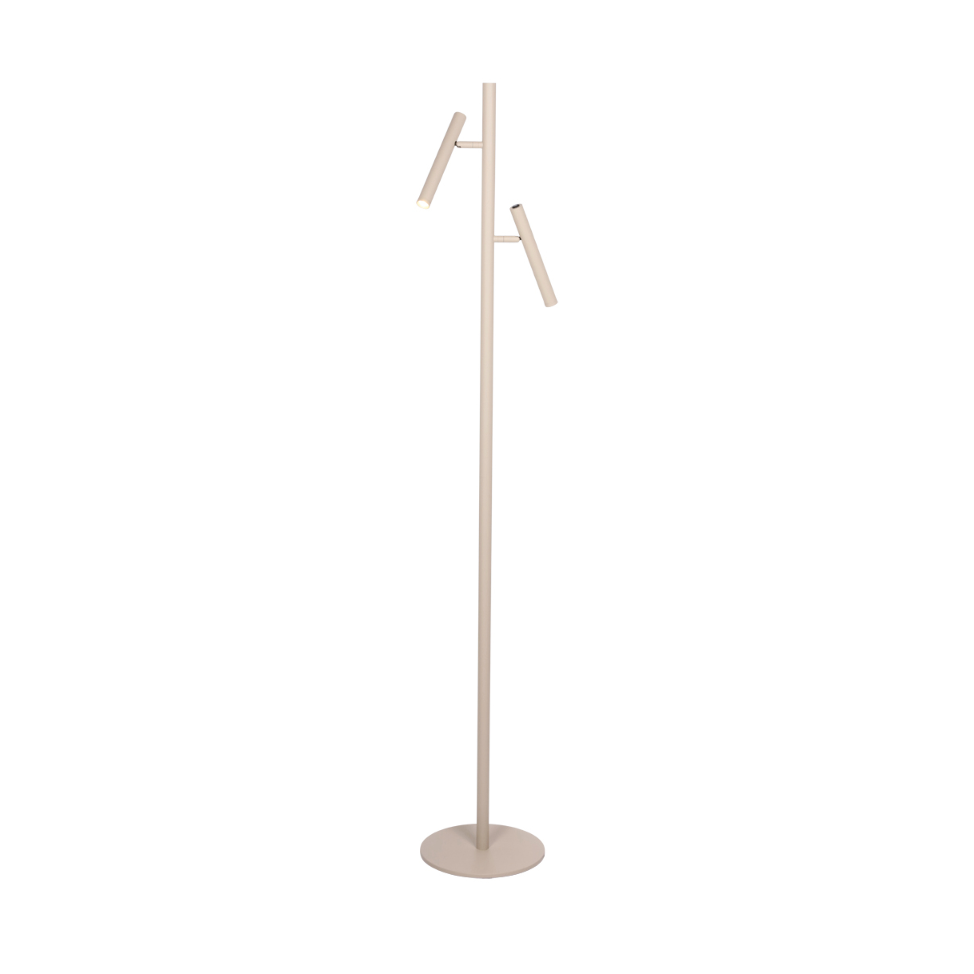 GERT VLOERLAMP 2-LICHTS CREME