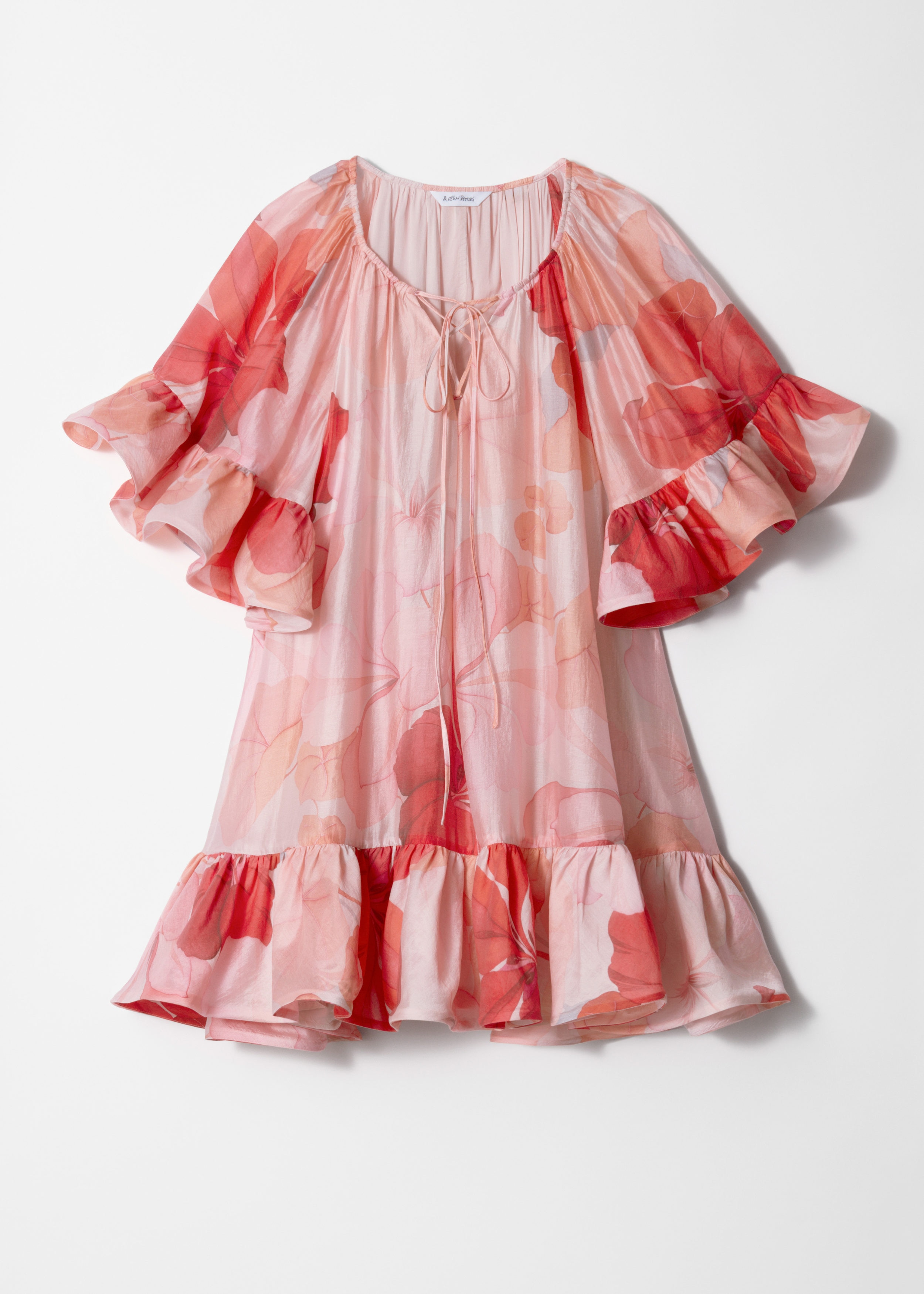 & Other Stories RUFFLE MINI DRESS