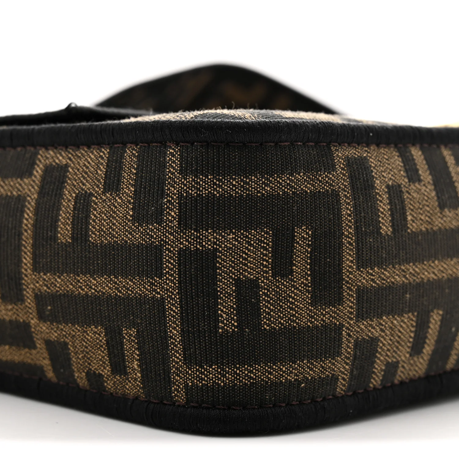 Fabric Jacquard FF 1974 Medium Baguette Tobacco Moro Black - Top Club