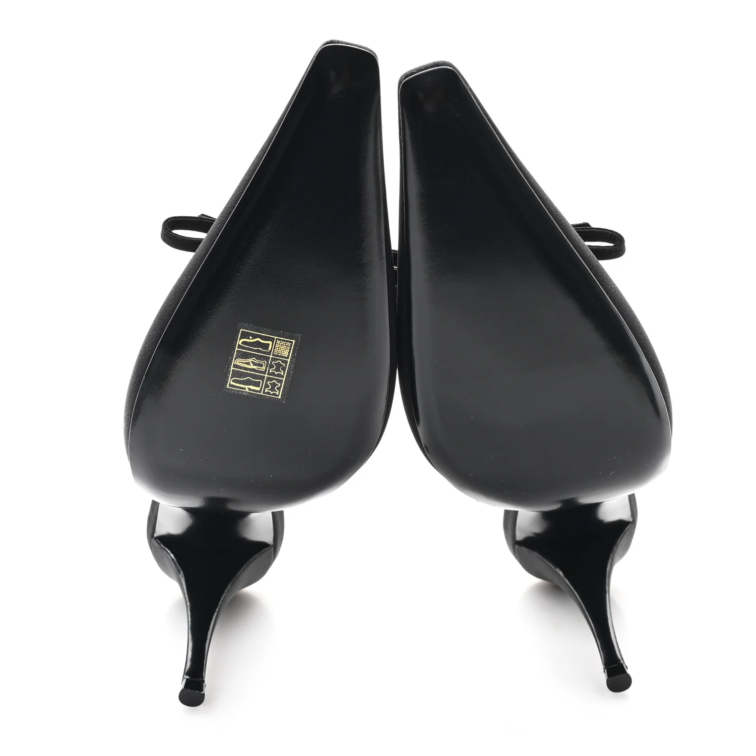Crepe De Chine Crystal Bow Slingback Pumps 41.5 Black - Top Club