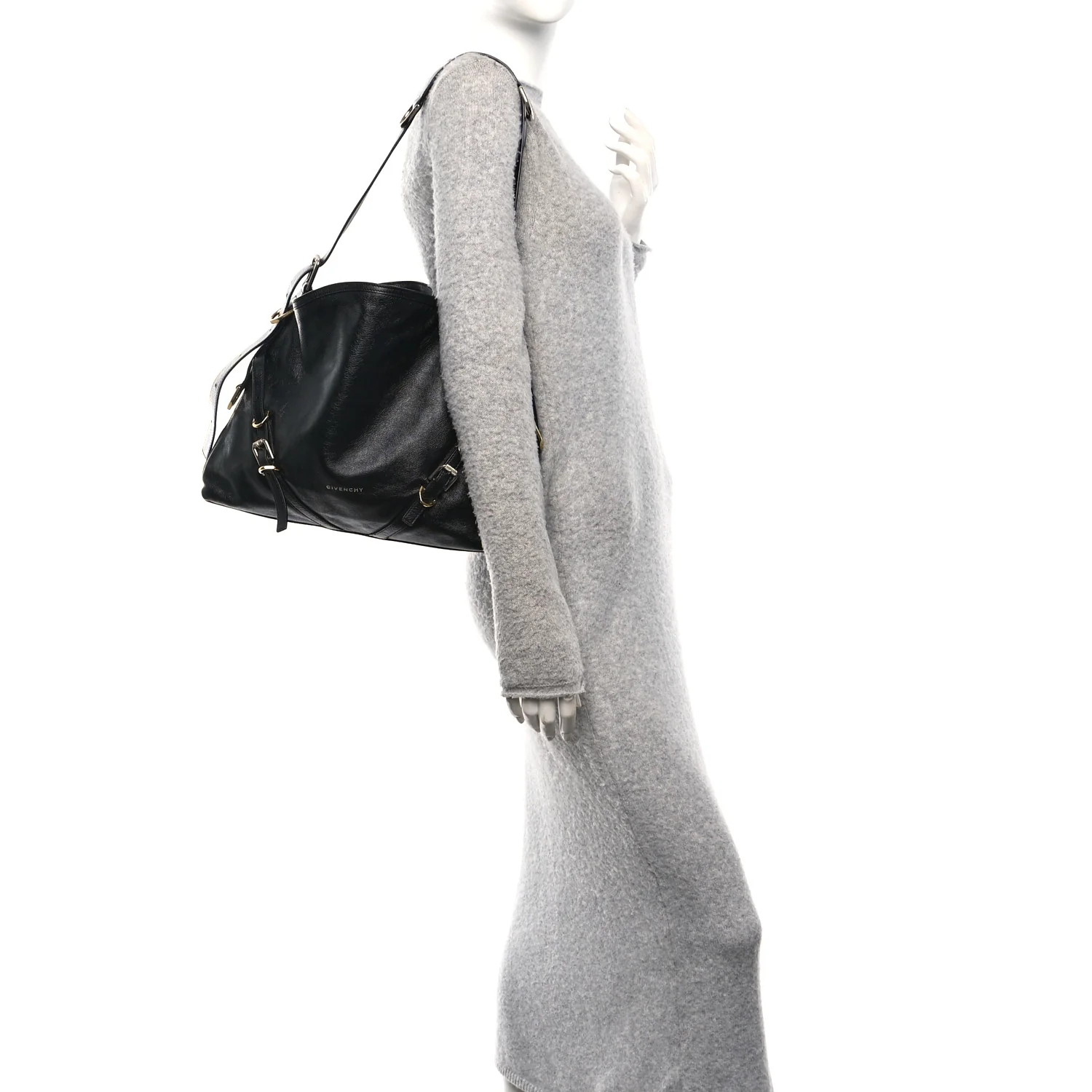Calfskin Medium Voyou Bag Black