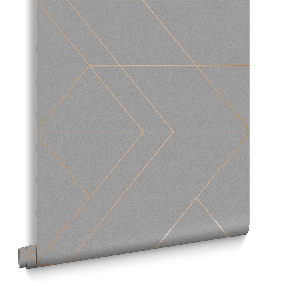 Graham & Brown  vliesbehang  Balance Grey Rose Gold Graham & Brown  vliesbehang  Balance Grey Rose Gold